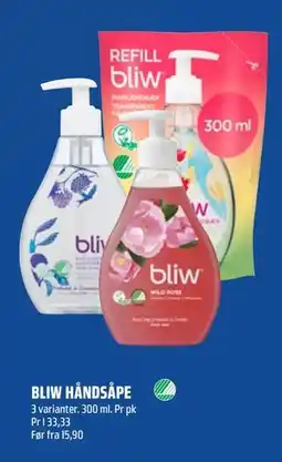 Coop Obs BLIW HÅNDSÅPE, NOK 10 tilbud