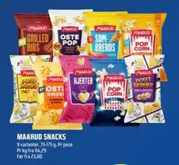 Coop Obs MAARUD SNACKS, NOK 20 tilbud
