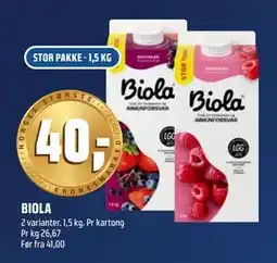 Coop Obs BIOLA, NOK 40 tilbud