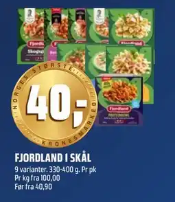 Coop Obs FJORDLAND I SKÅL, NOK 40 tilbud