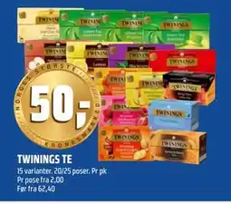 Coop Obs TWININGS TE, NOK 50 tilbud