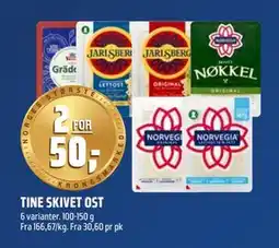 Coop Obs TINE SKIVET OST, NOK 50 tilbud