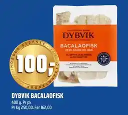 Coop Obs DYBVIK BACALAOFISK, NOK 100 tilbud