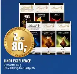 Coop Obs LINDT EXCELLENCE, NOK 80 tilbud