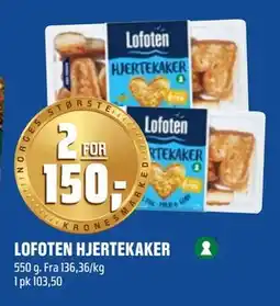 Coop Obs LOFOTEN HJERTEKAKER, NOK 150 tilbud