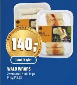 Coop Obs WALD WRAPS, NOK 140 tilbud