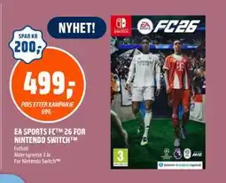 Coop Obs EA SPORTS FC 26 FOR NINTENDO SWITCH , NOK 499 tilbud