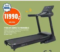 Coop Obs TITAN LIFE AMROC 7.0 TREDEMØLLE, NOK 11990 tilbud