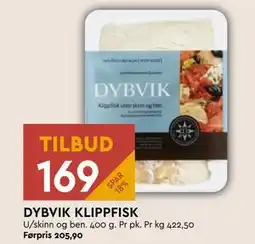 Coop Mega DYBVIK KLIPPFISK, NOK 169 tilbud