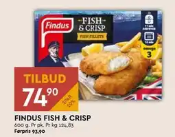 Coop Mega FINDUS FISH & CRISP, NOK 74.9 tilbud