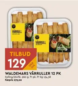 Coop Mega WALDEMARS VÅRRULLER 12 PK, NOK 129 tilbud
