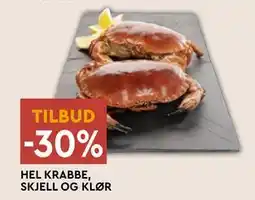 Coop Mega HEL KRABBE, SKJELL OG KLØR tilbud