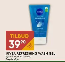 Coop Mega NIVEA REFRESHING WASH GEL, NOK 39.9 tilbud