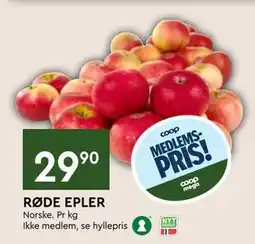 Coop Mega RØDE EPLER, Medlemspris tilbud