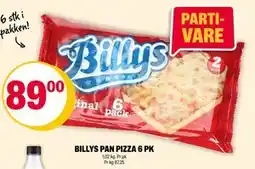 Coop Extra BILLYS PAN PIZZA 6 PK, NOK 89 tilbud