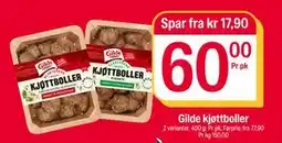 Coop Extra Gilde kjøttboller, NOK 60 tilbud