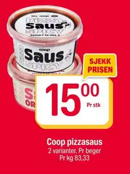 Coop Extra Coop pizzasaus, NOK 15 tilbud