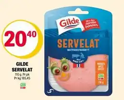 Coop Extra GILDE SERVELAT, NOK 20.4 tilbud