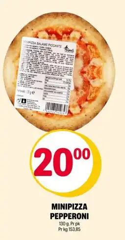 Coop Extra MINIPIZZA PEPPERONI, NOK 20 tilbud