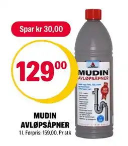 Coop Extra MUDIN AVLØPSÅPNER, NOK 129 tilbud