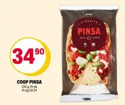 Coop Extra COOP PINSA, NOK 34.9 tilbud