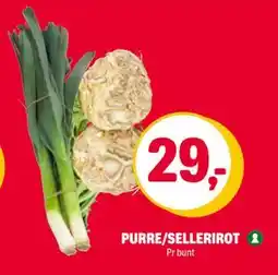 Coop Extra PURRE/SELLERIROT, NOK 29 tilbud