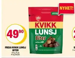 Coop Extra FREIA KVIKK LUNSJ BITER, NOK 49.9 tilbud