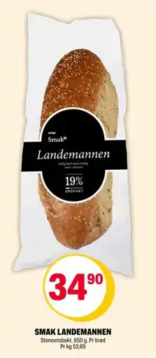 Coop Extra SMAK LANDEMANNEN, NOK 34.9 tilbud