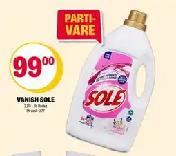 Coop Extra VANISH SOLE, NOK 99 tilbud