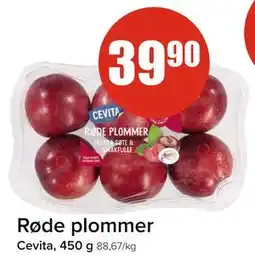 Spar Røde plommer, NOK 39.9 tilbud