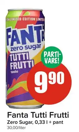 Spar Fanta Tutti Frutti, NOK 9.9 tilbud