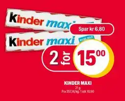 Coop Extra KINDER MAXI, NOK 15 tilbud