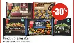 Spar Findus grønnsaker tilbud
