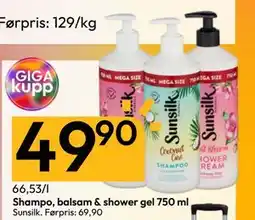 Gigaboks Shampo, balsam & shower gel 750 ml, NOK 49.9 tilbud