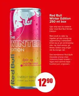 Spar Red Bull Winter Edition 250 ml box, NOK 12.9 tilbud