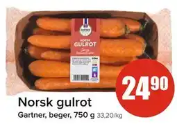 Spar Norsk gulrot, NOK 24.9 tilbud