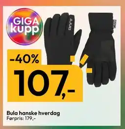 Gigaboks Bula hanske hverdag, NOK 107 tilbud