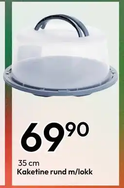 Gigaboks Kaketine rund m/lokk, NOK 69 tilbud