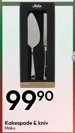 Gigaboks Kakespade & kniv, NOK 99.9 tilbud