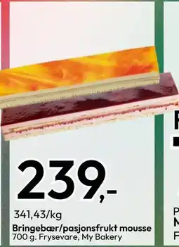 Gigaboks Bringebær/pasjonsfrukt mousse, NOK 239 tilbud