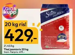 Gigaboks Thai jasminris 20 kg, NOK 429 tilbud