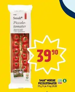 Coop Prix SMAK* NORSKE PICCOLOTOMATER, NOK 39.9 tilbud