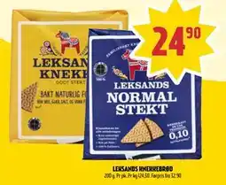 Coop Prix LEKSANDS KNEKKEBRØD, NOK 24.9 tilbud