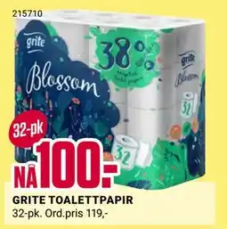 Europris GRITE TOALETTPAPIR, NOK 100 tilbud
