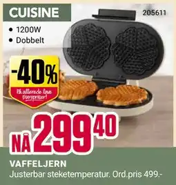 Europris VAFFELJERN, NOK 299.4 tilbud