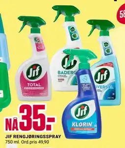 Europris JIF RENGJØRINGSSPRAY, NOK 35 tilbud