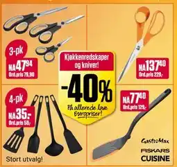 Europris Kjøkkenredskaper og kniver! tilbud