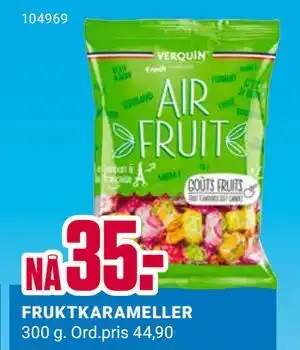 Europris FRUKTKARAMELLER, NOK 35 tilbud