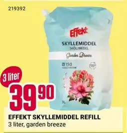 Europris EFFEKT SKYLLEMIDDEL REFILL, NOK 39.9 tilbud