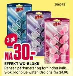 Europris EFFEKT WC-BLOKK, NOK 30 tilbud
